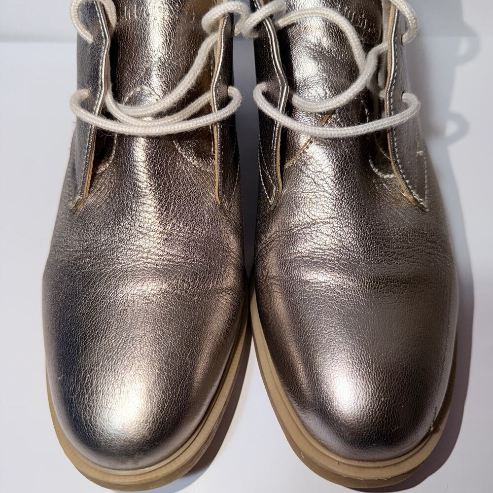 Hush Puppies Bailey Metallic Chukka Boots Size 7 2010s Hipster Aesthetic - Picture 4 of 11